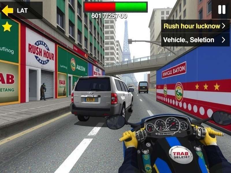 Rush Hour Lucknow Vehicle Selection Screen